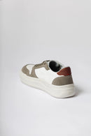 Sapatênis Cortona Cinza Bordô